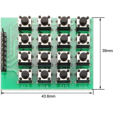 4x4 Matrix 16 Butonlu Klavye Modülü - 2