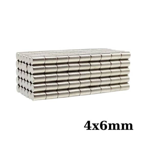 4x6mm Neodyum Güçlü Mıknatıs - Neodim Magnet - 1