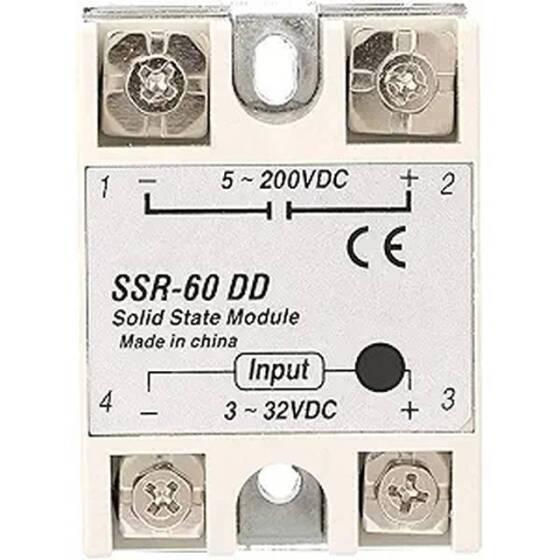 5-200V SSR-60DD Solid State Röle - 1