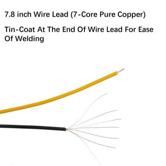 5-9V 5mm Sarı LED 20cm Kablolu - 5