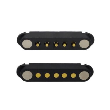 5 Pin 2.54mm Pogo Pin Manyetik Konnektör Takımı - 1