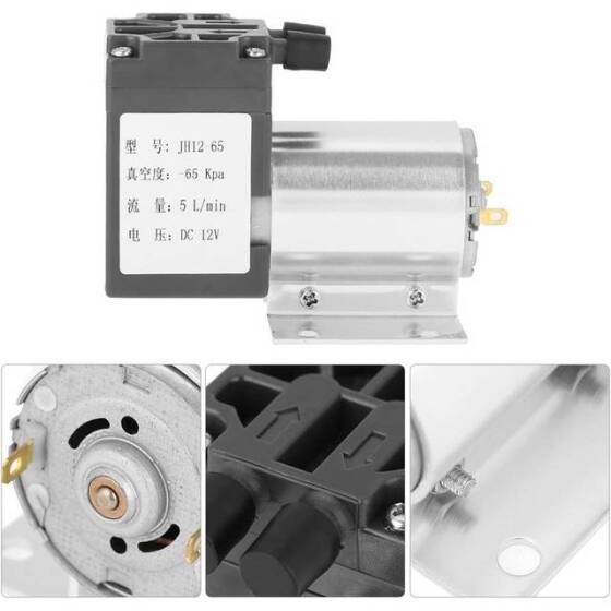 50BPM-12V Mini Elektrikli Vakum Pompası 10L/Min - 4