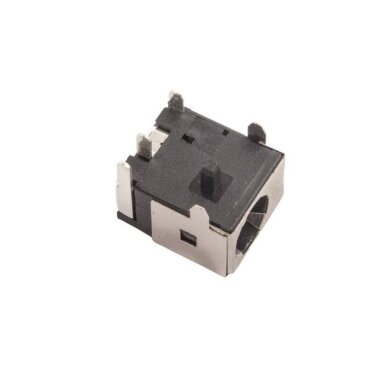 5.5x2.5mm DC Jack Şasesi - Yandan İğne Bacak - 2