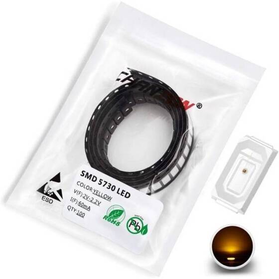 5730 (5630) 0.2W SMD LED Sarı - 1