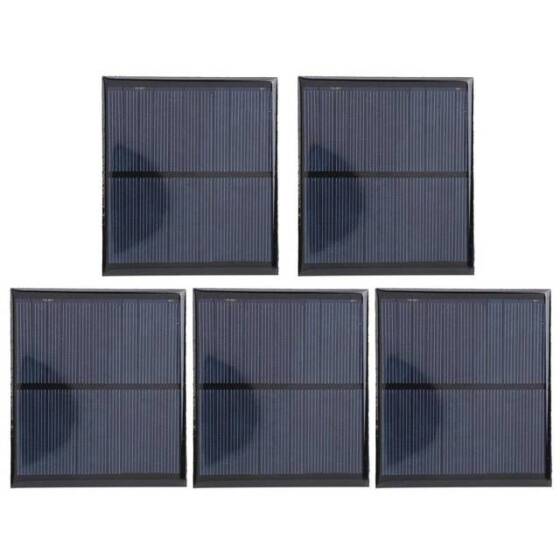 5V 160MA Günel Paneli - Solar Panel - Güneş Pili 15cm Kablolu 70x90mm - 1