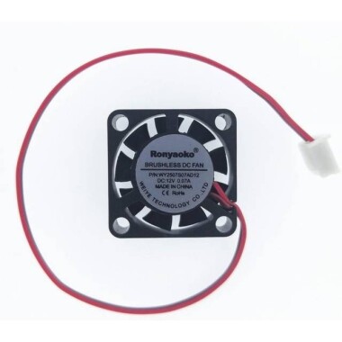 5V DC 2507 Yağ İçeren Fan-XH2-54-2P 30cm Kablo 8000RPM Boyut:25x25x7mm - 3