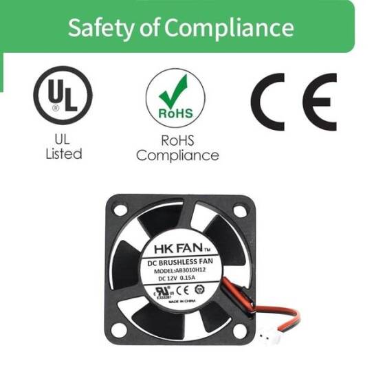 5V DC 3010 Çift Bilyalı Fan-XH2-54-2P 30cm Kablo Boyutu:30x30x10mm - 4
