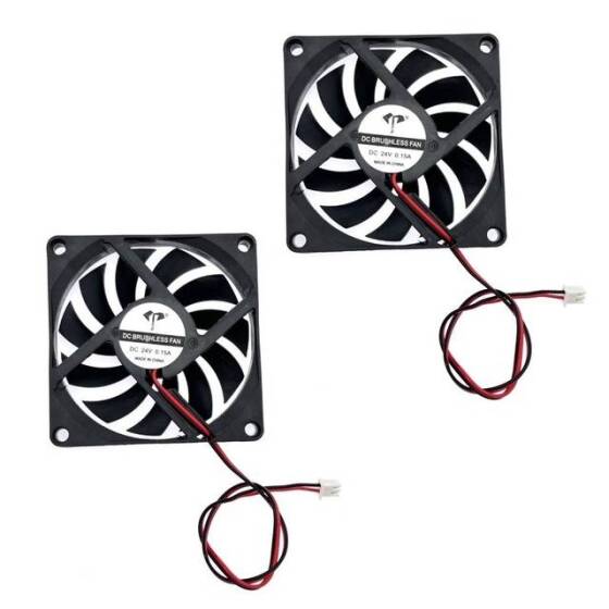 5V DC 8010 Çift Bilyalı Fan-XH2-54-2P 30cm Kablo Boyutu:80x80x10mm - 1