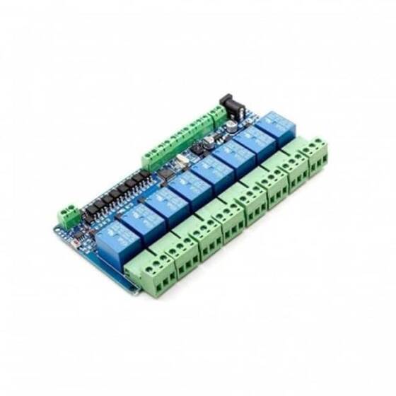 5V Modbus RTU 8 Kanal Röle Modülü Giriş Optocoupler İzolasyonu RS485 MCU - 2