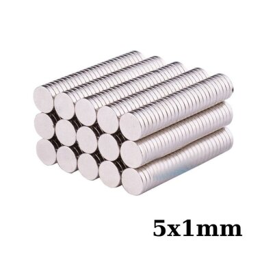 5x1mm Neodyum Güçlü Mıknatıs - Neodim Magnet - 1