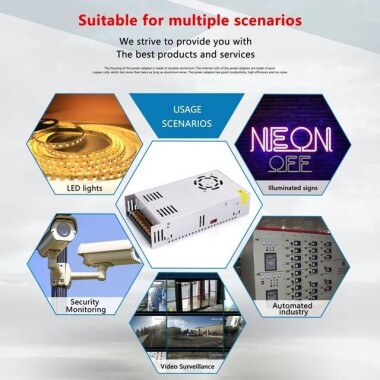 600W 24V 25A Yağmura Dayanıklı Güç Kaynağı FY-24-600W - 4