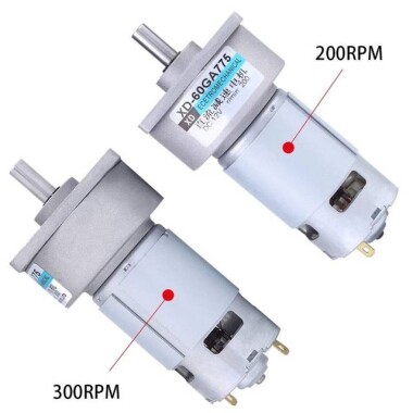 60GA775 DC 12V 30RPM DC Redüktörlü Motor - 5