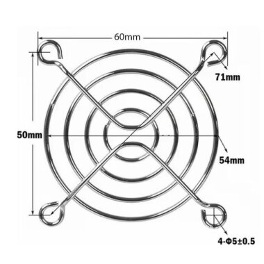 60x60mm Fan Koruma Teli - 2