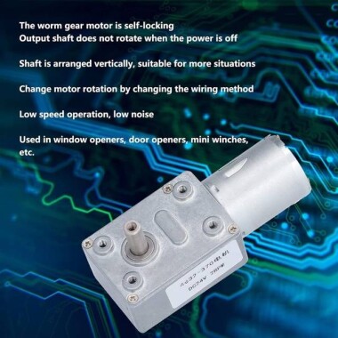 6438-520 DC 24V 55RPM Fırçalı DC Hız Düşürücü Motor - 2