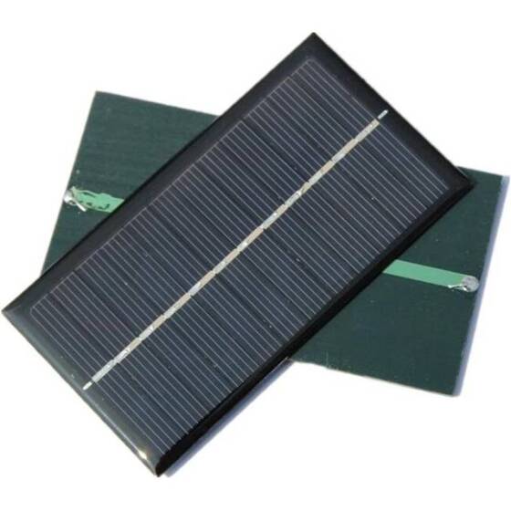 6V 1W Güneş Paneli - Solar Panel - Güneş Pili 110x60mm - 5
