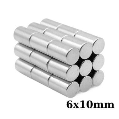 6x10mm Neodyum Güçlü Mıknatıs - Neodim Magnet - Görsu Elektronik