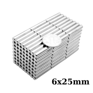 6x25mm Neodyum Güçlü Mıknatıs - Neodim Magnet - Görsu Elektronik