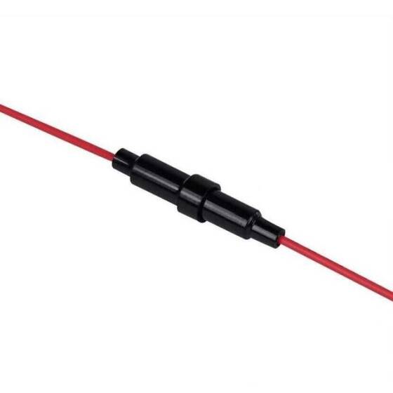 6x30 Kablolu Sigorta Yuvası - Siyah - 1