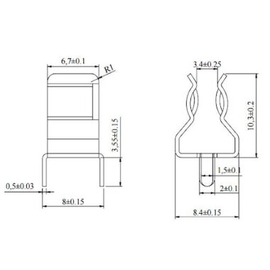 6x30 PCB Klipsli Sigorta Yuvası - 2