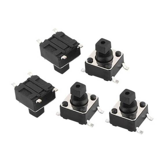 6x6x7.3mm Basmalı Düğme Anahtar Kare - 3