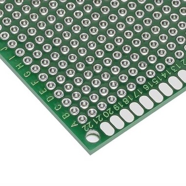 6x8cm Çift Yüzlü Delikli Pertinaks - Prototip PCB - 3