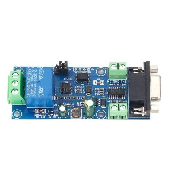 7-24V Modbus RTU 1 Kanal RS232 Seri Röle Modülü - 1
