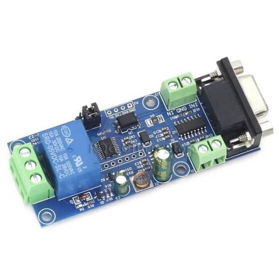 7-24V Modbus RTU 1 Kanal RS232 Seri Röle Modülü - 5