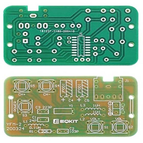 76-108MHz Stereo FM Radyo DIY Kiti Kablosuz FM Alıcı Modülü - Pilsiz - 2
