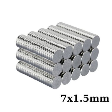 7x1.5mm Neodyum Güçlü Mıknatıs - Neodim Magnet - Görsu Elektronik