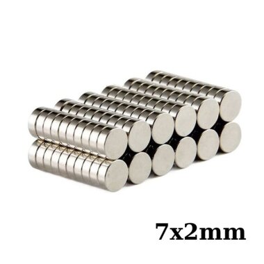 7x2mm Neodyum Güçlü Mıknatıs - Neodim Magnet - Görsu Elektronik