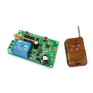 8-80V Wifi 1 Kanal Röle Modülü 433Mhz RF Kablosuz Uzaktan Kumanda - Pilli - 1