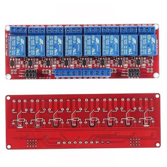 8 Kanal Röle Modülü 5V Yüksek Ve Düşük Seviye Tetikleyici Röle Kontrolü - 2