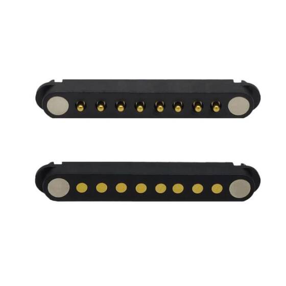 8 Pin 2.54mm Pogo Pin Manyetik Konnektör Takımı - 1