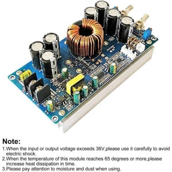 800W 30A DC-DC Voltaj Düşürücü Modül Sabit Akım Ayarlanabilir - 3