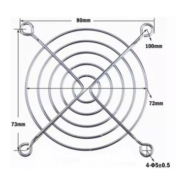 80x80mm Fan Koruma Teli - 2