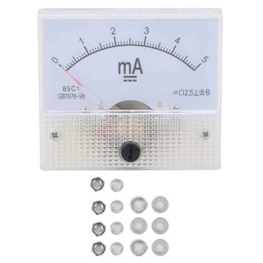 85C1-A DC Pointer Ampermetre DC 0-500MA - 1