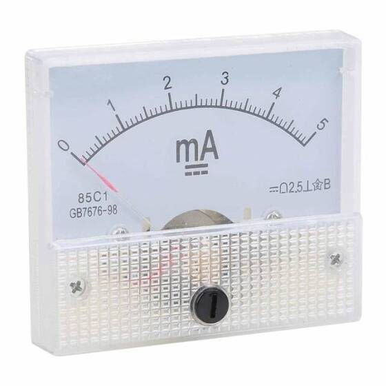 85C1-A DC Pointer Ampermetre DC 0-500MA - 4