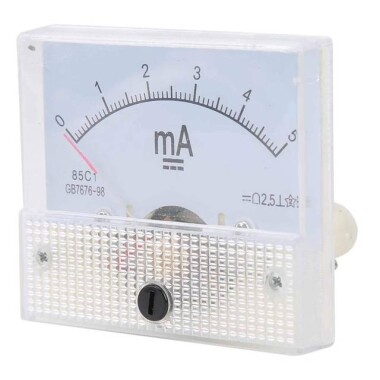 85C1-A DC Pointer Ampermetre DC 0-500MA - 5