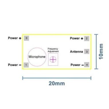 88-108MHz Mini Kablosuz FM Verici Modülü - 3