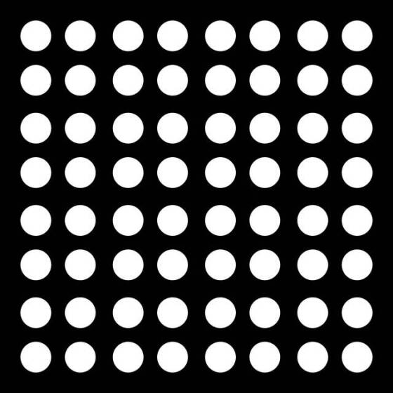 8x8mm Kırmızı 64 Led Dot Matrix Gösterge 3mm CC 80Mcd 32x32mm - 6