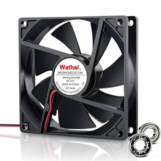 9225 12V DC 0-25A Yağ İçeren Fan - 1
