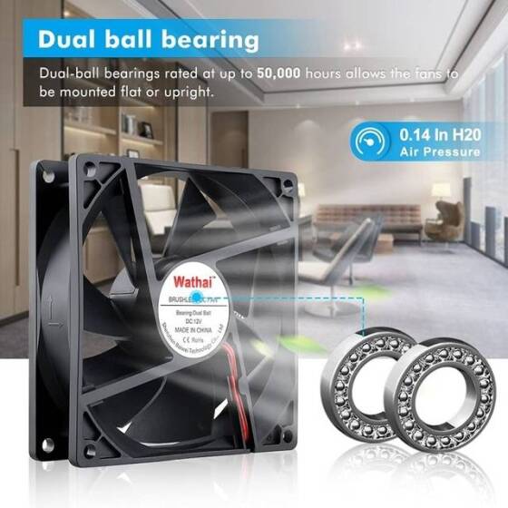 9225 12V DC 0-25A Yağ İçeren Fan - 3