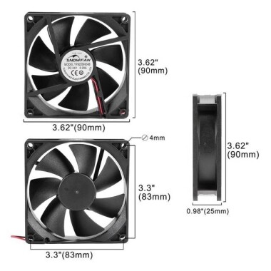 9225 24V DC Yağ İçeren Fan - 4