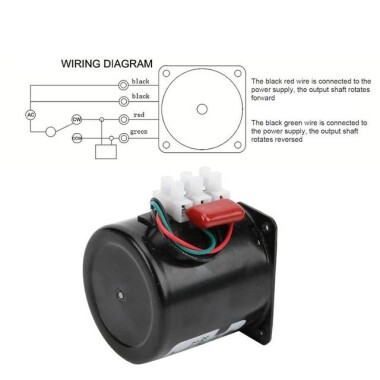 AC 110V 14W 15RPM 60KTYZ Senkron Motor Kalıcı Mıknatıslı - 2