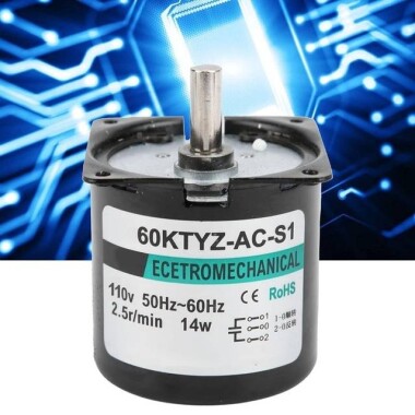 AC 110V 14W 25RPM 60KTYZ Senkron Motor Kalıcı Mıknatıslı - 5
