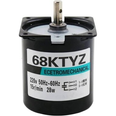 AC 110V 28W 80RPM 68KTYZ Senkron Motor Kalıcı Mıknatıslı - 1
