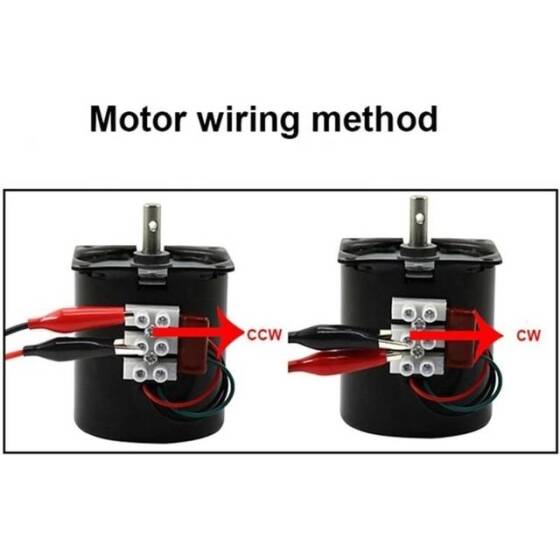 AC 110V 28W 80RPM 68KTYZ Senkron Motor Kalıcı Mıknatıslı - 3