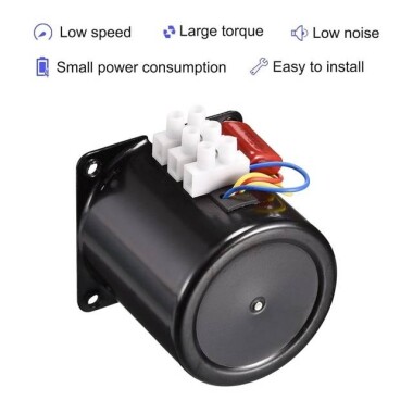 AC 110V 4W 5RPM 49KTYZ Senkron Motor Kalıcı Mıknatıslı - 4