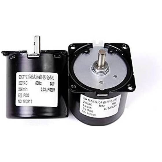 AC 220V 14W 40RPM 60KTYZ Senkron Motor Kalıcı Mıknatıslı - 5