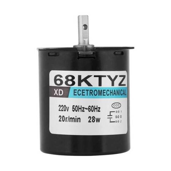 AC 220V 28W 110RPM 68KTYZ Senkron Motor Kalıcı Mıknatıslı - 1